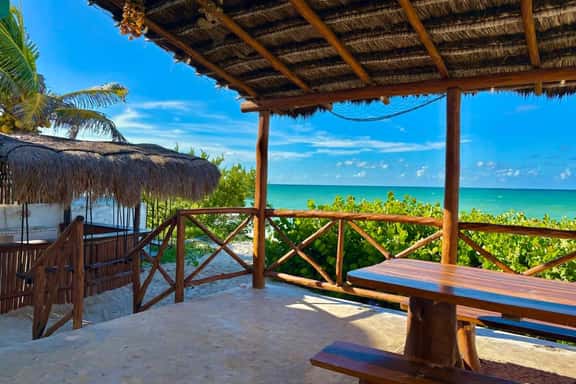Beachfront House w/ Private Terrace Bar & Kayak - Image 1